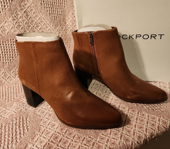 Rockport Camdyn Bootie Tan Women's Size 10 New In Box - Picture 3 of 15